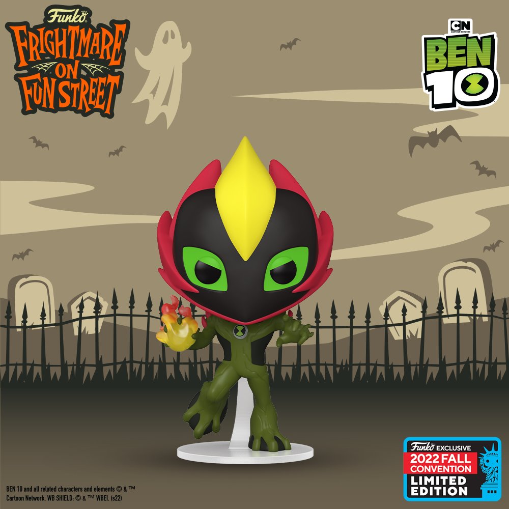  Funko Pop! TV: Ben 10- Swampfire Vinyl Figure (Fall 2022 Shared  Convention Exclusive) : Toys & Games